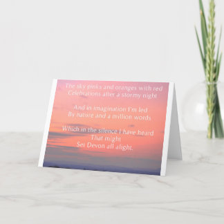 Devon Postcard Dankeskarte