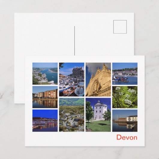 Devon Postkarte (Vorne/Hinten)