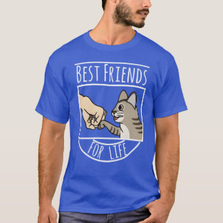 Devon Re Cat Best Friends for Life Retro T-Shirt