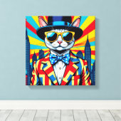 DEVON REX-BIG CITY CAT 2 LEINWANDDRUCK (Insitu (Holzboden))