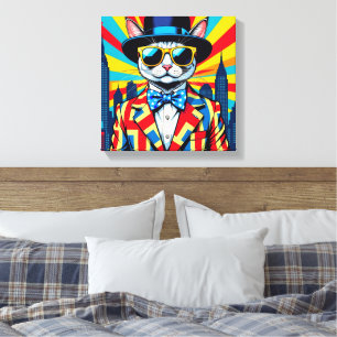 DEVON REX-BIG CITY CAT 2 LEINWANDDRUCK