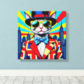 DEVON REX-BIG CITY CAT 4 LEINWANDDRUCK (Insitu (Holzboden))
