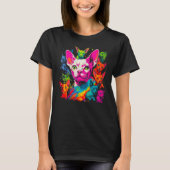 Devon Rex Cat Best Friends T-Shirt (Vorderseite)