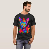 Devon Rex Cat Birthday Party T-Shirt (Vorne ganz)