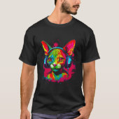 Devon Rex Cat Dj T-Shirt (Vorderseite)