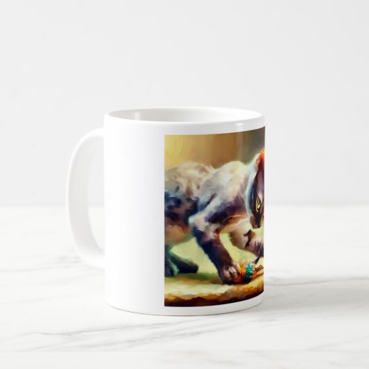 Devon Rex Cat Kaffeetasse (Vorderseite Links)