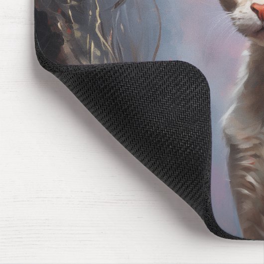 Devon Rex cat Mousepad (Ecke)