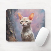 Devon Rex cat Mousepad (Mit Mouse)