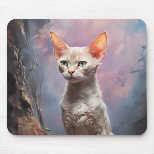 Devon Rex cat Mousepad (Vorne)