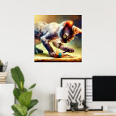Devon Rex Cat Poster (Heimbüro)