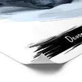 Devon Rex Cat Print | Cat Wall Print Poster (Ecke)