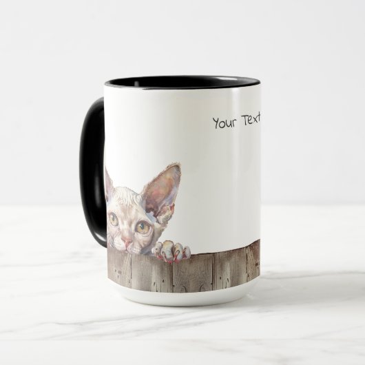 Devon Rex Cat Tasse (Vorderseite Links)