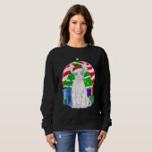 Devon Rex Cat Weihnachtsbaumdekor Sweatshirt (Vorne ganz)