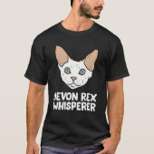 Devon Rex Flüsterer Lustiger Devon Rex Katze T-Shirt (Vorderseite)