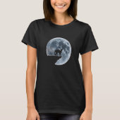 Devon Rex Halloween Costume Moon Silhouette T-Shirt (Vorderseite)