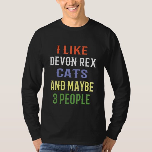 Devon Rex Katzen ich mag Devon Rex Katzen und viel T-Shirt (Vorderseite)