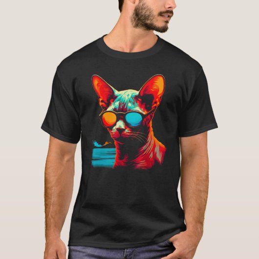 Devon Rex Katzen-Strandparty T-Shirt (Vorderseite)