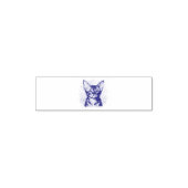 Devon Rex Katzen Wasserfarbenporträt Permastempel (Design)