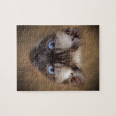 Devon Rex Katzengesicht Puzzle (Horizontal)