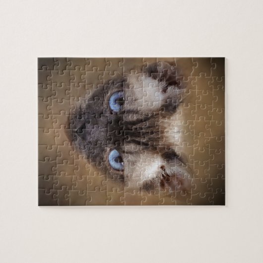 Devon Rex Katzengesicht Puzzle (Horizontal)