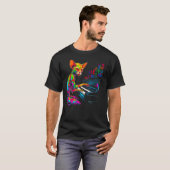Devon Rex Katzenklavier T-Shirt (Vorne ganz)