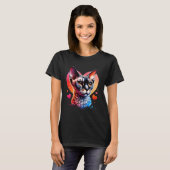 Devon Rex Katzenliebhaber Devon Rex T-Shirt (Vorne ganz)