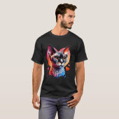 Devon Rex Katzenliebhaber Devon Rex T-Shirt (Vorne ganz)