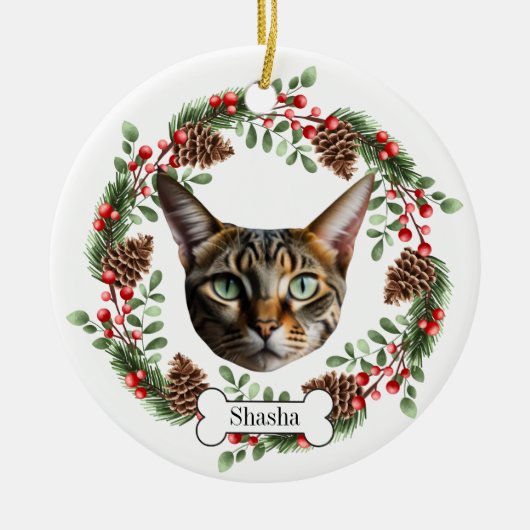 Devon Rex Keramik Ornament (Vorne)
