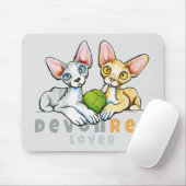 Devon Rex Lover Mousepad (Mit Mouse)