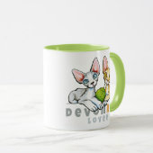 Devon Rex Lover Tasse (VorderseiteRechts)