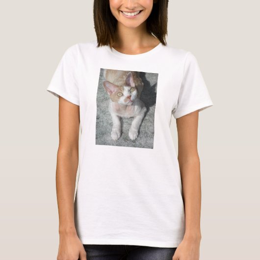 Devon Rex niedlich T-Shirt (Vorderseite)