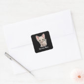 Devon Rex Quadratischer Aufkleber (Umschlag)