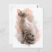 Devon Rex Sofi Postkarte (Vorne/Hinten)