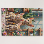 Devon Rex Sukkulentengarten Kunst Puzzle (Horizontal)