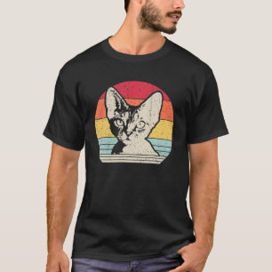 Devon Rex Vintage Geschenkkatze Lover 70er 80er Re T-Shirt