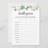 DEVON Scattergories Brautparty Game Card Einladung (Vorderseite)