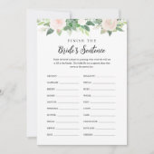 DEVON schließt das Phrase Bridal-Spiel der Braut a Einladung (Vorderseite)