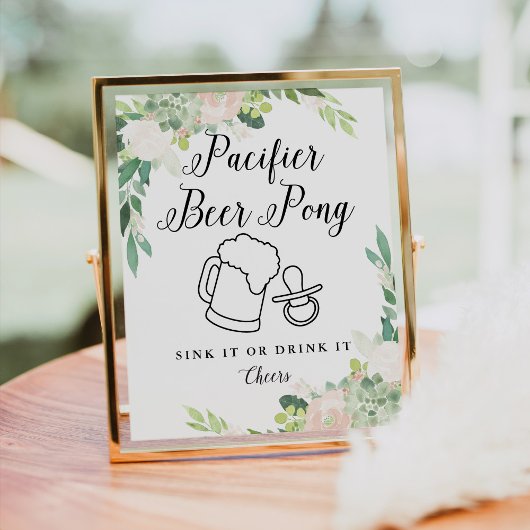 DEVON Schnuller Beer Pong Poster