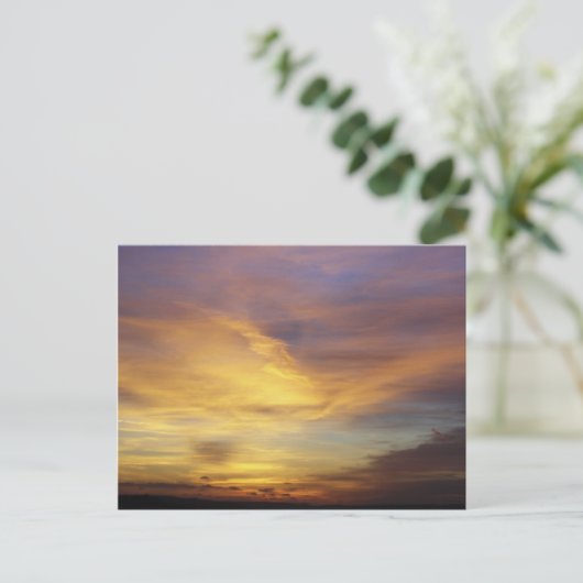 Devon Sunset Postcard Postkarte (Stehend Vorderseite)