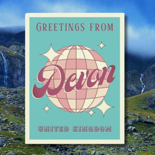 Devon United Kingdom Postkarte