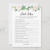 DEVON Vater Jokes Greenerenery Baby Shower Game Ca Einladung (Vorderseite)