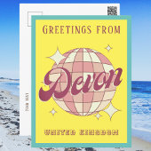 Devon Vereinigtes Königreich - farbenfrohe Ferien Postkarte