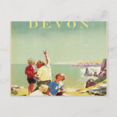 Devon Vintage Travel Postkarte (Vorderseite)