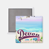 Devon Vintages Flugplakat Magnet (Vorderseite/Rückseite)
