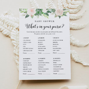DEVON, was in Ihrem Purse Baby Shower Game ist Einladung