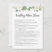 DEVON Wedding Movie Trivia Brautparty Game Einladung (Vorderseite)