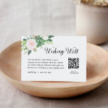 DEVON Wishing Well, Honeymoon Fund QR Code Card Begleitkarte<br><div class="desc">Die Kollektion Devon ist ein atemberaubendes Set von Designs, das die Schönheit der Natur in ihren zarten Aquarellsukkulenten, Blättern und Blütenfloralen perfekt einnimmt. Die sanften und zarten Farben Grün und Blau verleihen dem Ganzen ein gemütliches und romantisches Ambiente, während die aufwändigen Details der Aquarellblumen und des Grüns ein visuelles Element...</div>