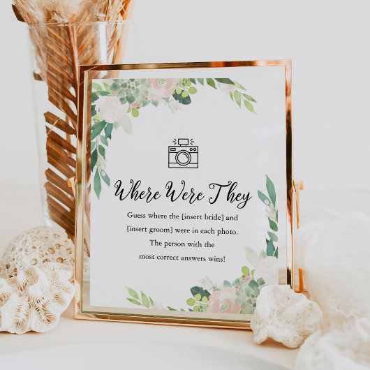 DEVON wo waren sie Brautparty Game Sign Poster