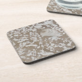 Devonian Fossil Brown & White Drinks Coasters Untersetzer (Linke Seite)