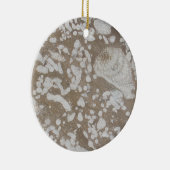 Devonian Fossil Brown & White Ornament (Rechts)